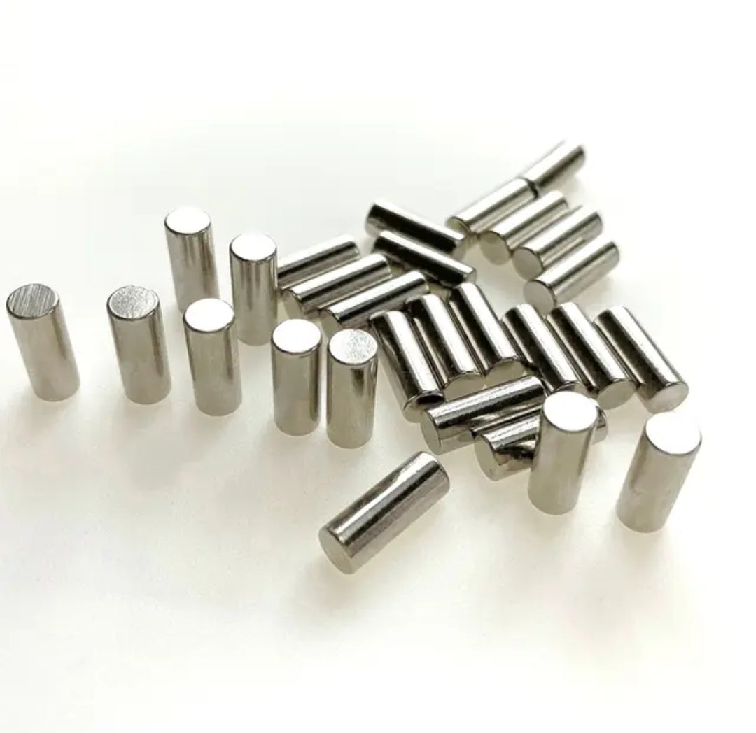 Nickel steel humbucker pickup slug poles