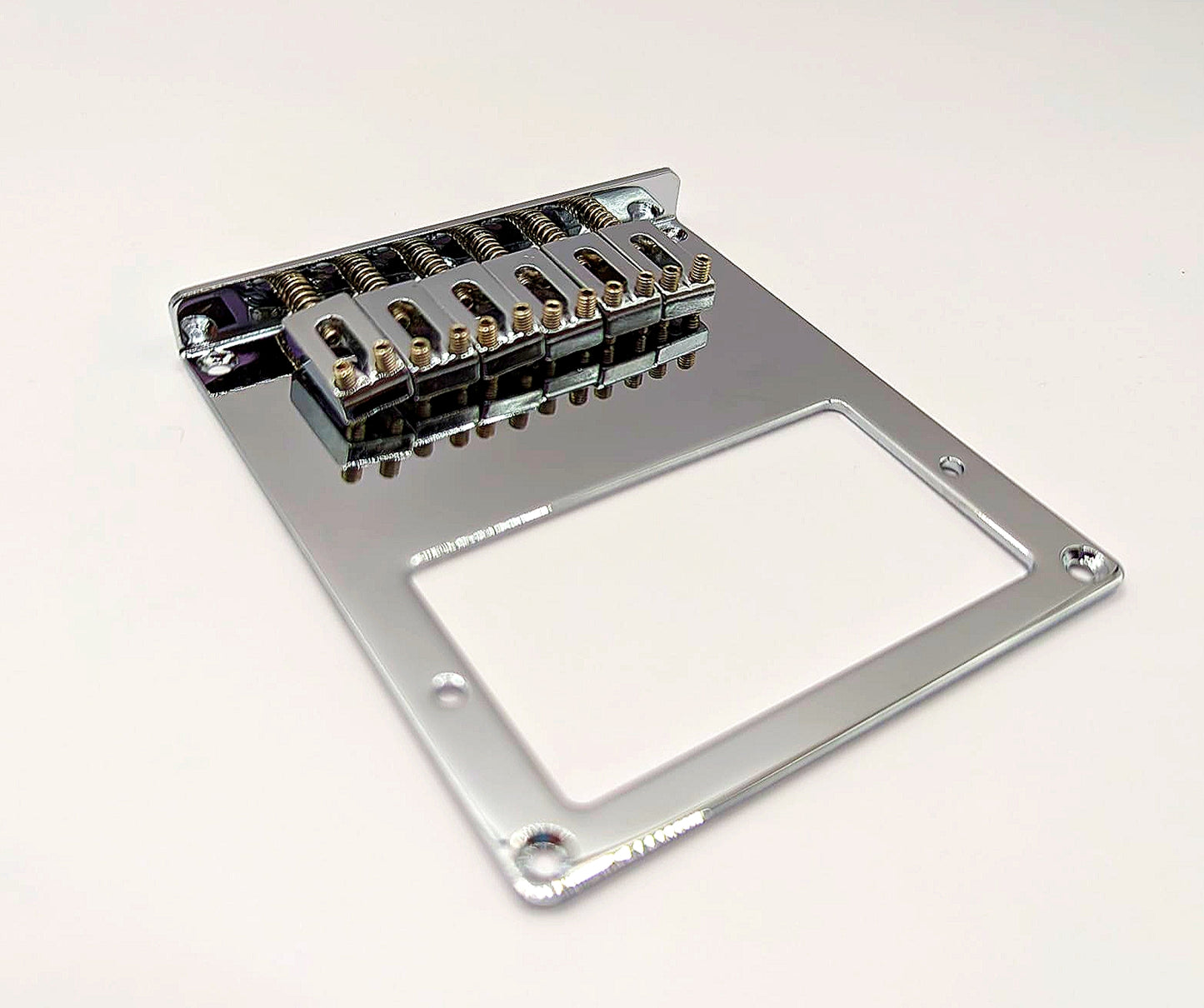 Chrome Telecaster humbucker guitar bridge