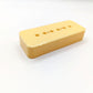 P90 pickup cover for electric guitar in cream