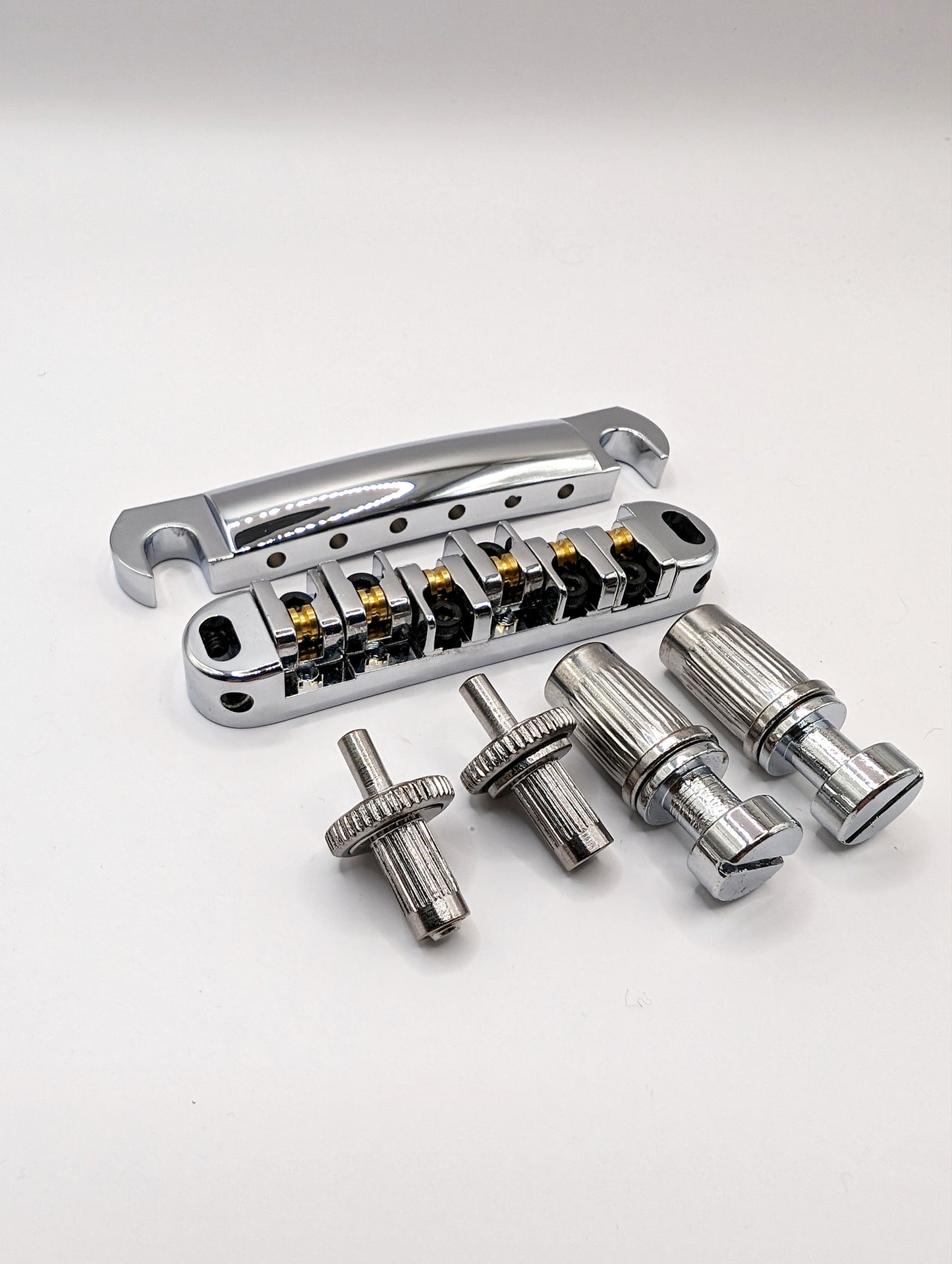 Les Paul chrome tune-o-matic tailpiece guitar bridge