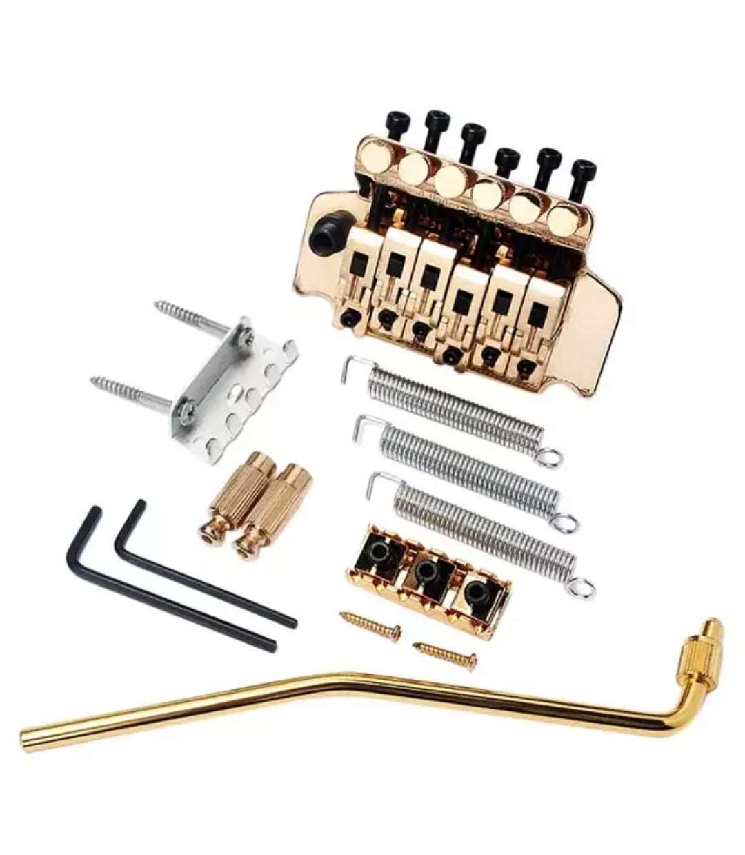 Floyd rose style tremolo bridge gold