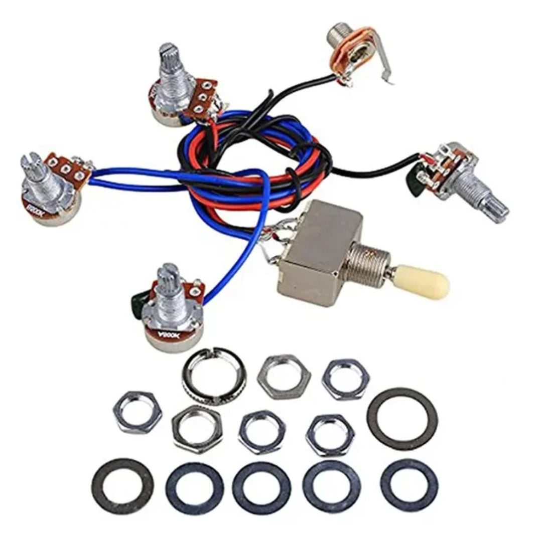 Les Paul guitar wiring harness kit on sale