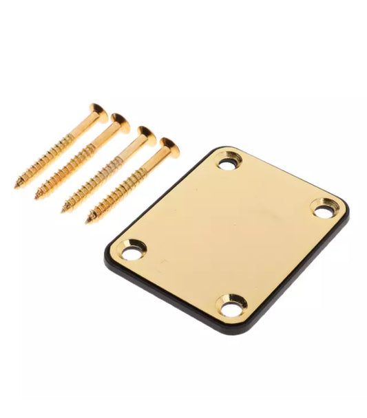 Gold Electric Guitar Neck Plate