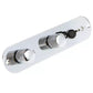 Silver telecaster wired control plate