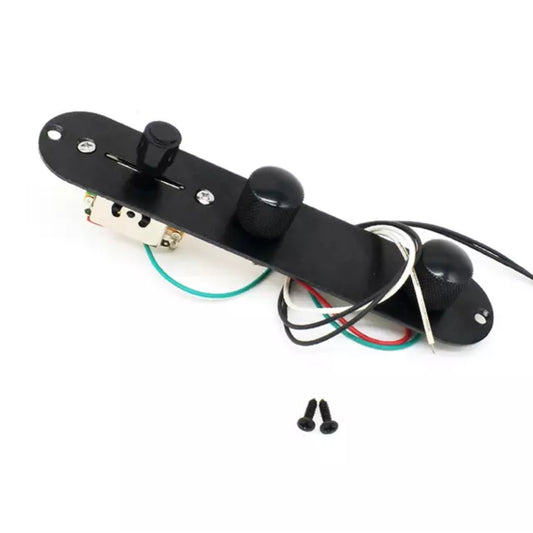 Black Telecaster Electric Guitar Loaded Wired Control Plate