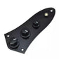 Black Electric Jazz Bass Guitar Loaded Prewired Control Plate