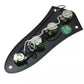 Black Electric Jazz Bass Guitar Loaded Prewired Control Plate