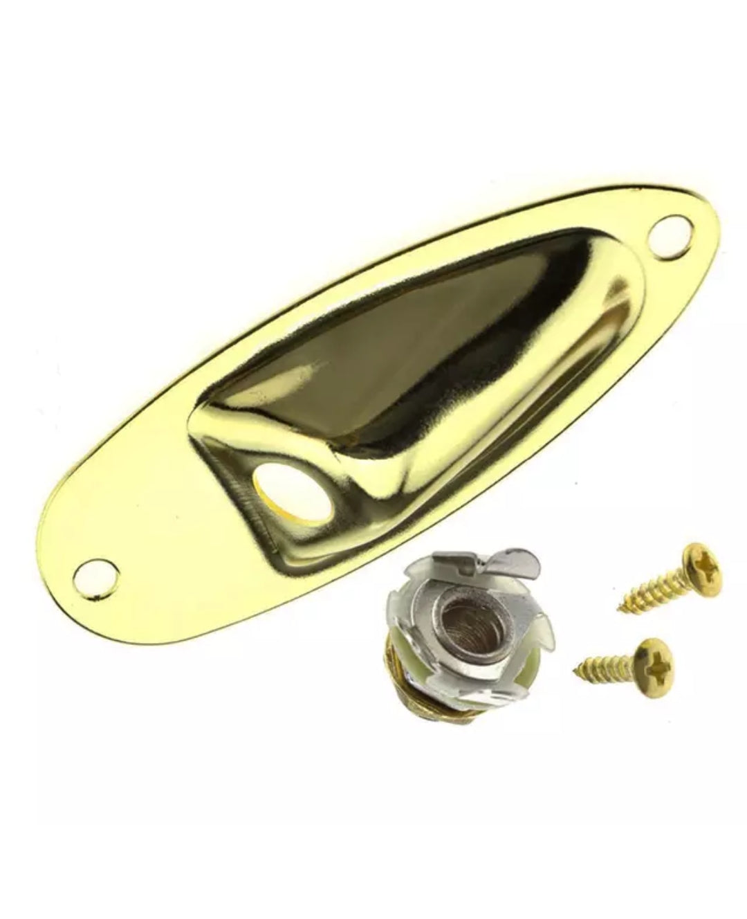 Boat Style 1/4" Gold Jack Socket For Stratocaster Guitars