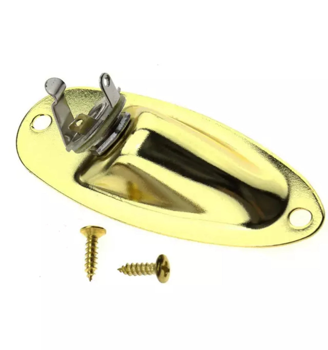 Boat Style 1/4" Gold Jack Socket For Stratocaster Guitars