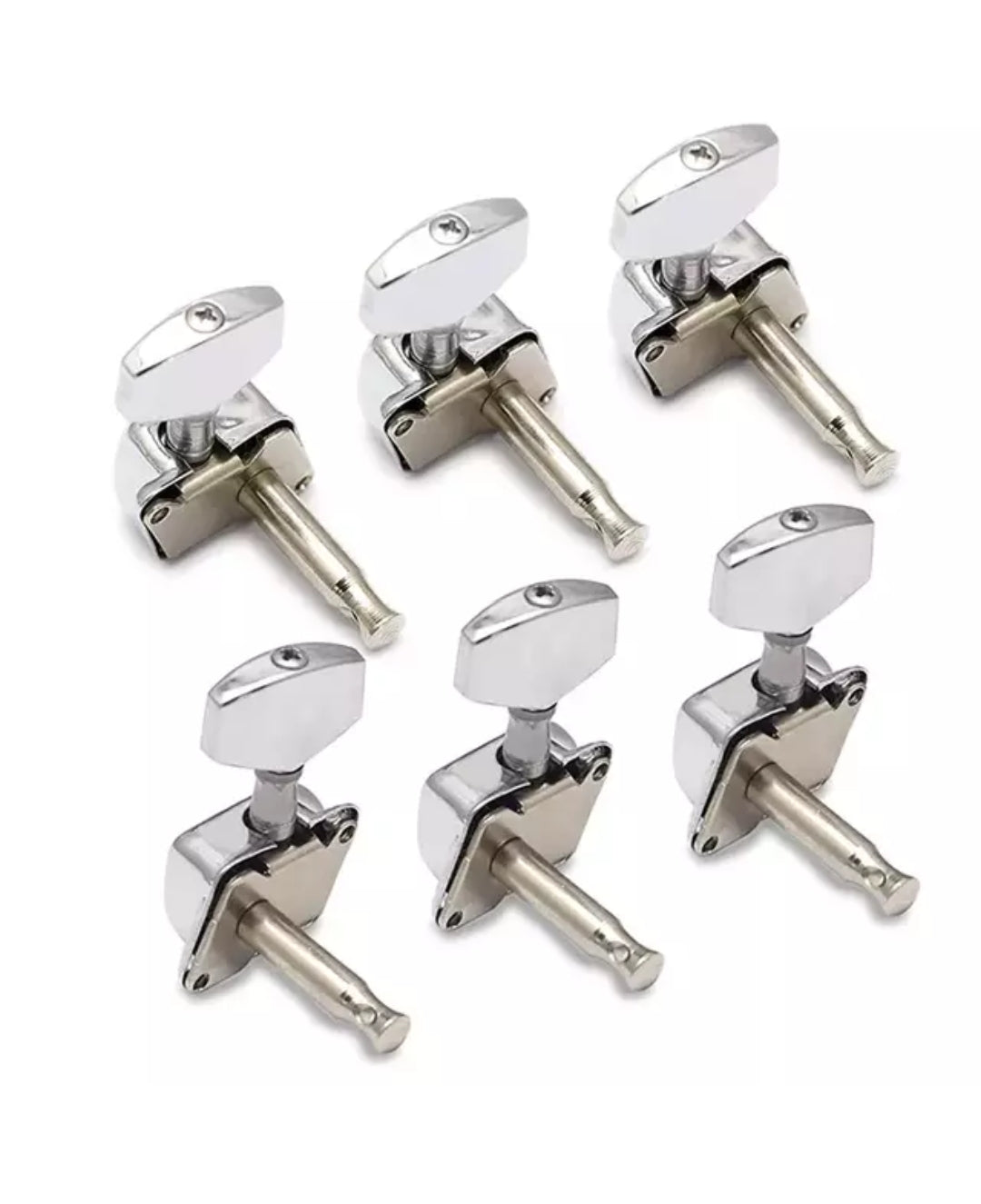 Semiclosed silver tuning pegs