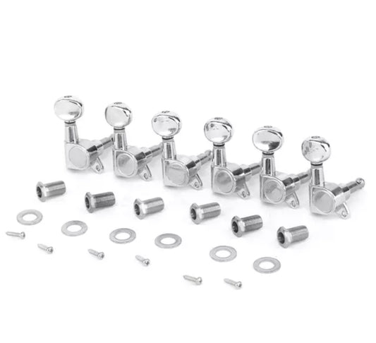 Chrome Tuning Pegs For Stratocasters And Telecaster Guitars