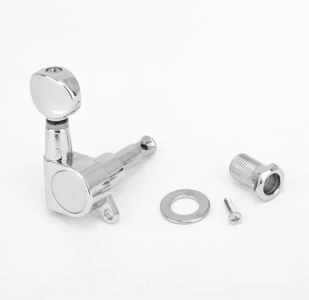 Chrome Tuning Pegs For Stratocasters And Telecaster Guitars