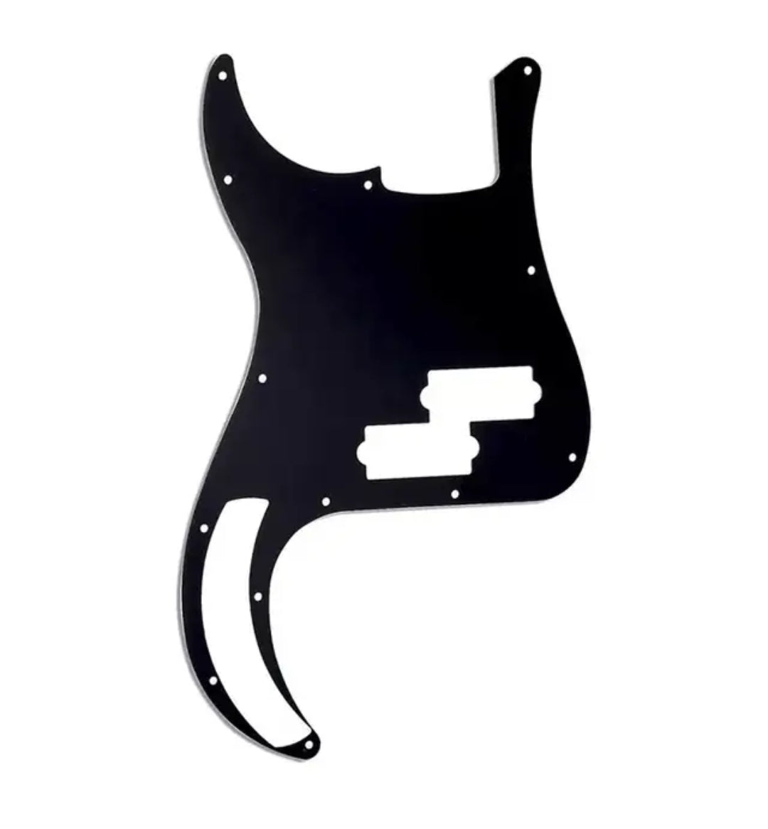 Precision bass guitar 3ply black scratch plate pickguard