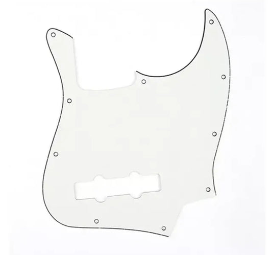 Jazz Bass White Scratch Plate Guitar Pickguard