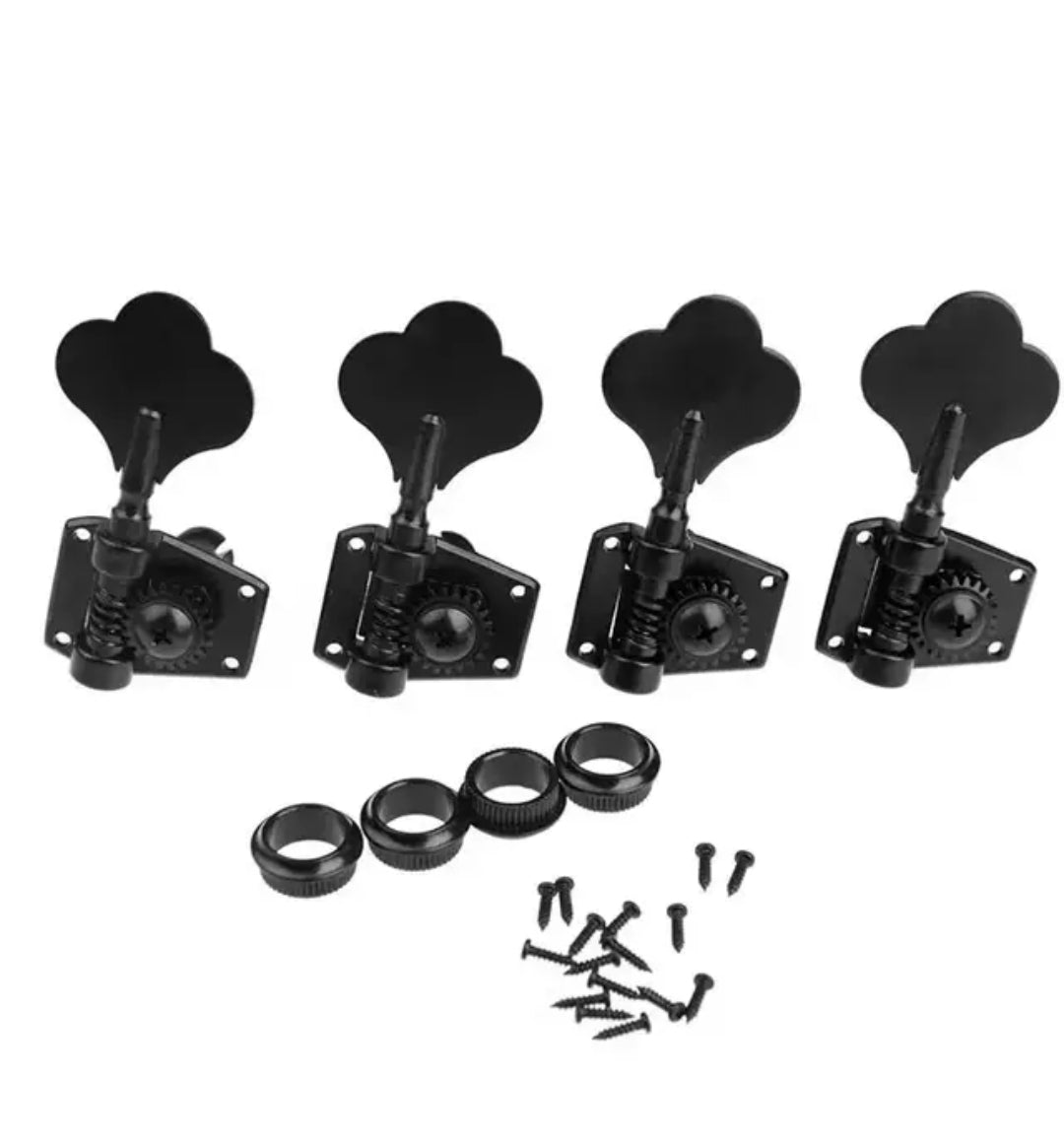 Black Electric Bass Guitar Tuning Pegs Machine Heads